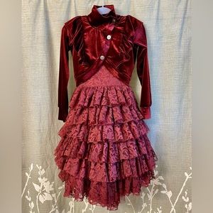 Joyfolie Anouk Petticoat Dress and Ellery Jacket set. Size 10